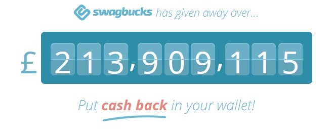 Total pay outs from swagbucks