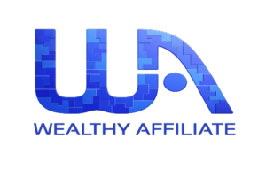 Wealthy affiliate logo on white background