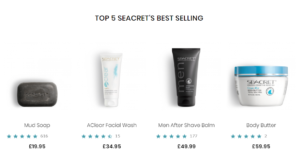 Seacret MLM Review - Best Selling Products